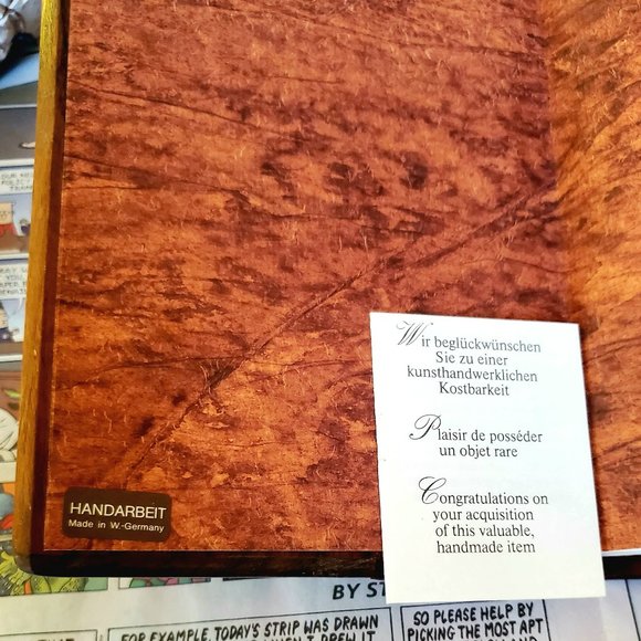 ARTE Medici Collection, Handmade Wood Leather guest book - Picture 11 of 14